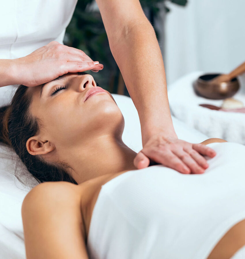 A woman receiving holistic therapy in Los Angeles, CA