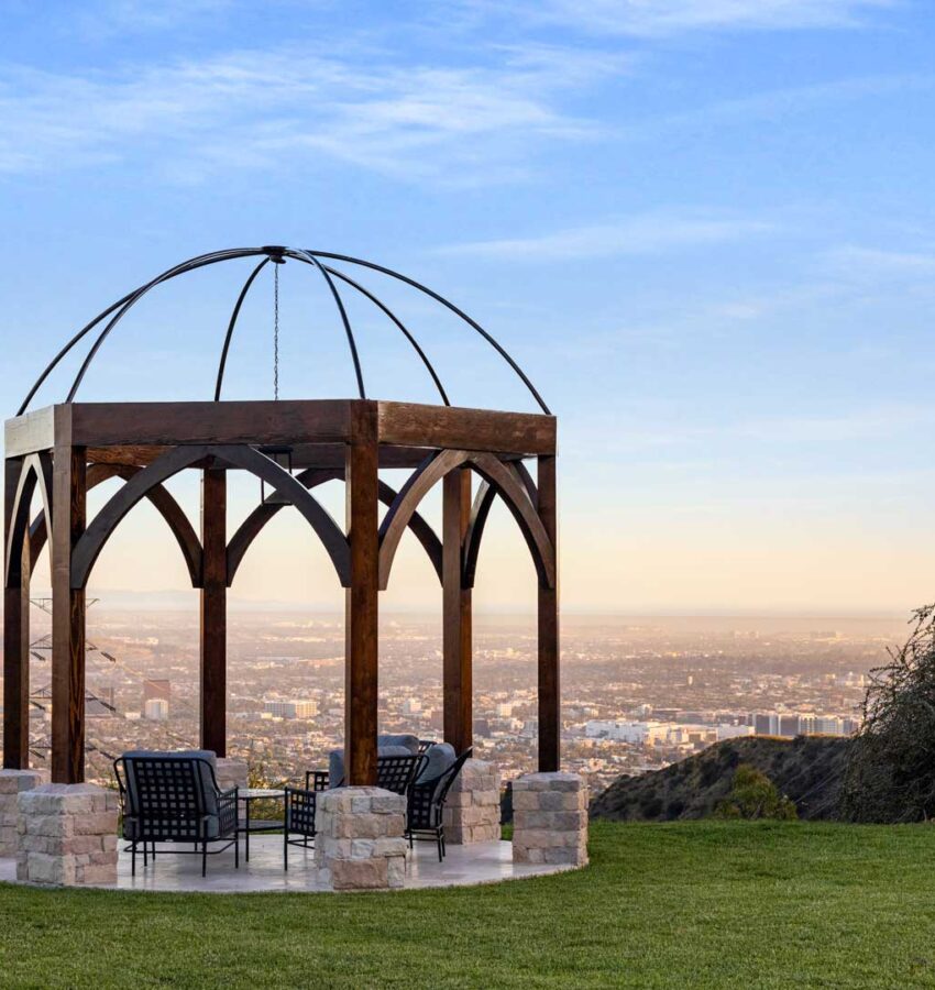 A gazebo at Peak Path Health in Los Angeles, California