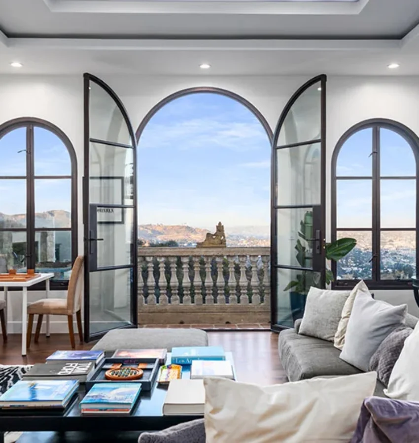 Inside the kitchen terrace of the Peak Estate at Peak Path Health in Los Angeles, California