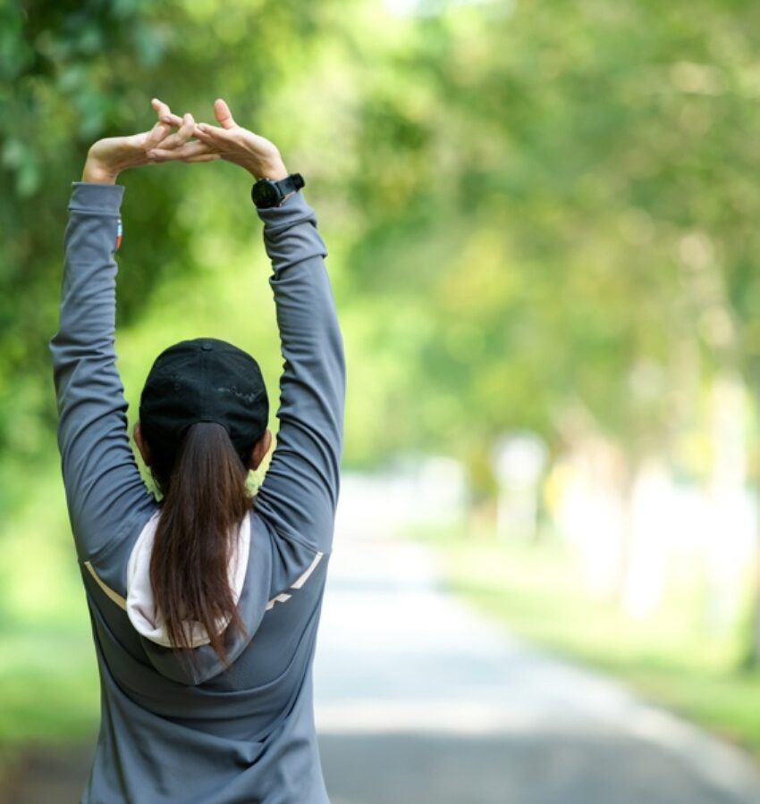 A woman participating in outdoor holistic therapy in Los Angeles, CA