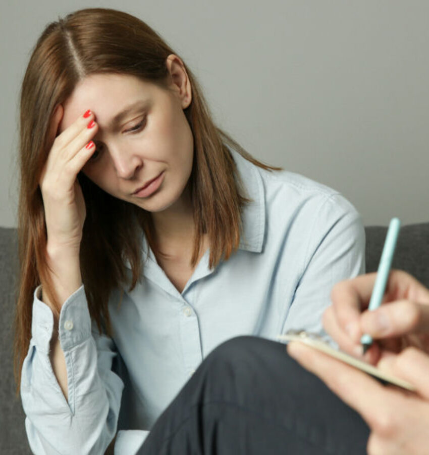 A woman seeking help through individual therapy for addiction in Los Angeles, CA