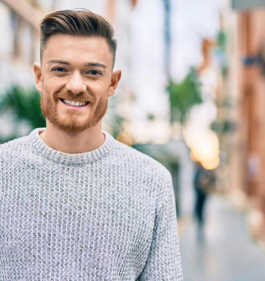 Man smiling after recovering from Xanax addiction treatment in Los Angeles, California